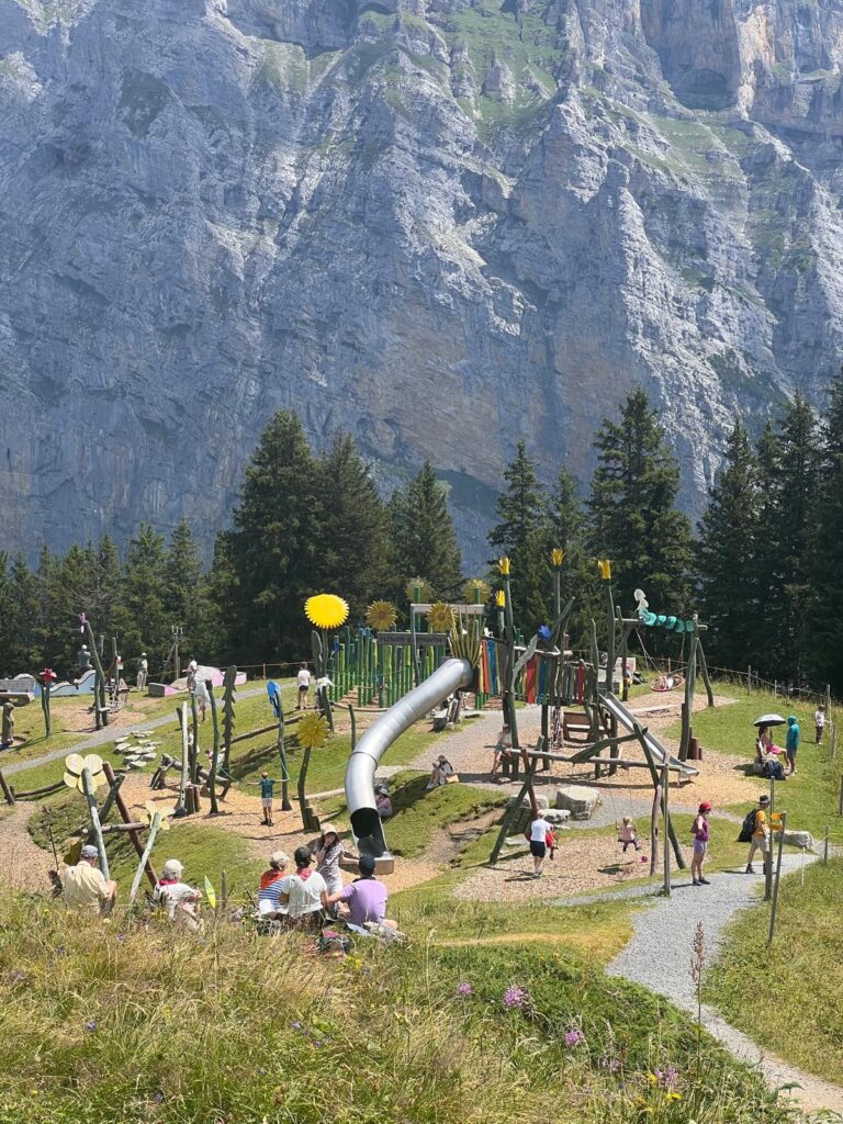 Children's playground at Allmendhubel above Mürren