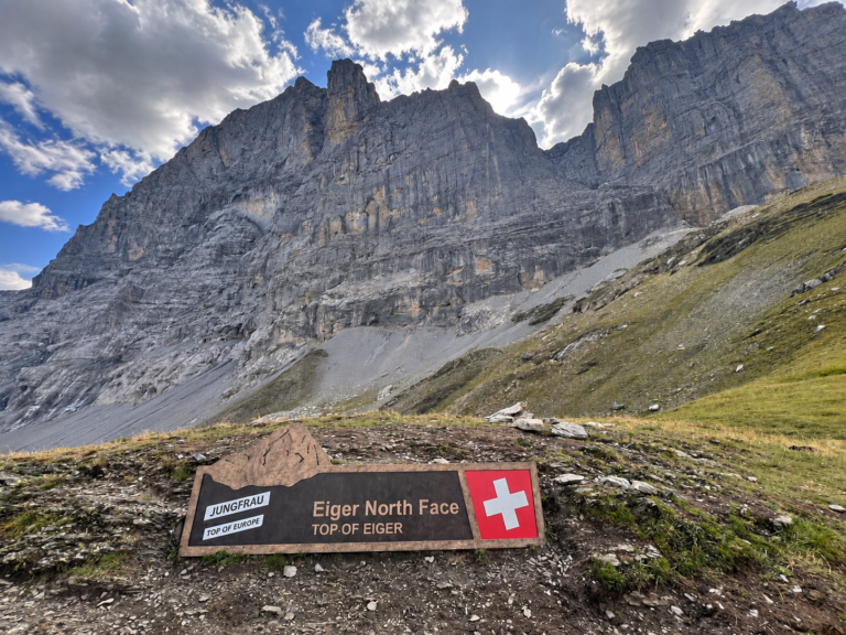 Eiger trail North face in Grindelwald, Switzerland